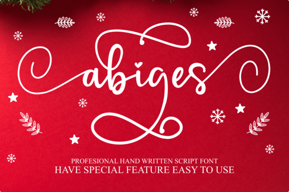 Abiges: A Romantic Script Font for Elegant Web Design