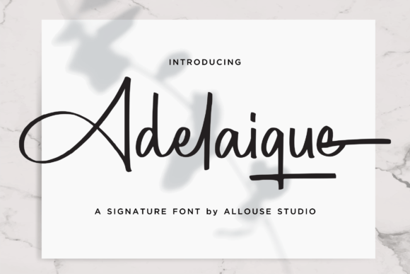Adelaique: A Stylish Script Font That Elevates Campaign Visuals