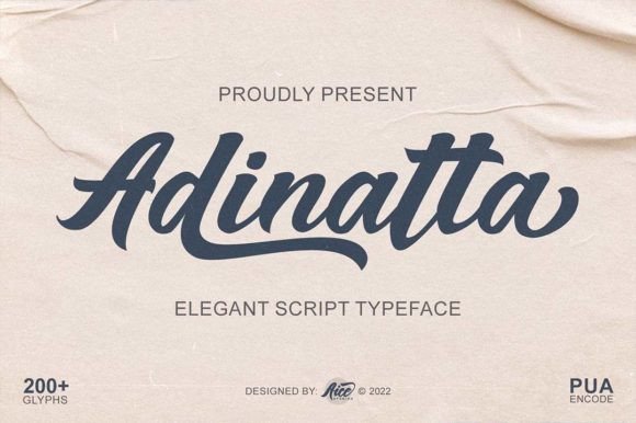 Adinatta: The Handwritten Font That Elevates Campaign Visuals