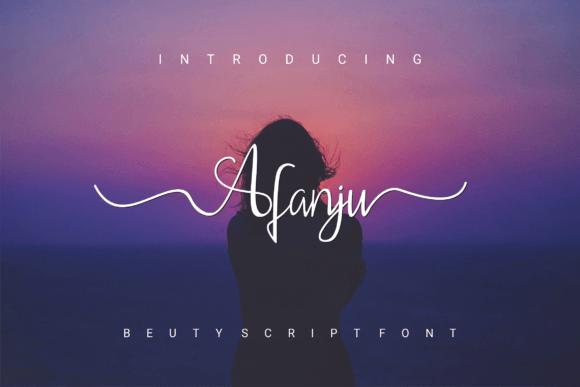 Afanju: Elevating Web Design with a Romantic Script Font
