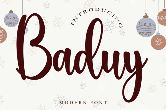 Baduy: A Fresh Script Font for Modern Web Design Projects