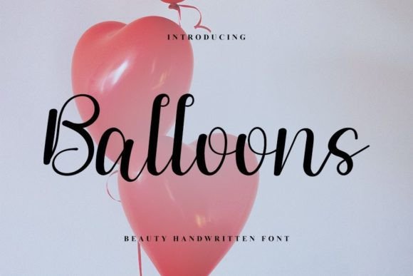 Balloons: A Handwritten Font with Timeless Elegance for Brand Designers