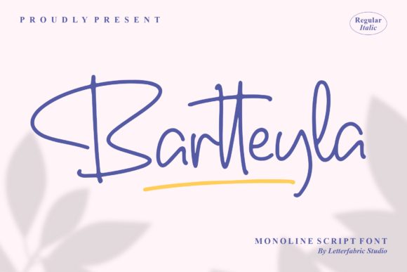 Bartteyla: A Monoline Script Font for Impactful Digital Branding