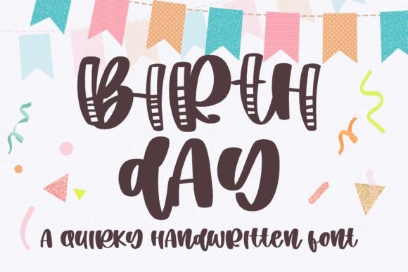 Birth Day: A Sweet Handwritten Font for Crafters and Sellers