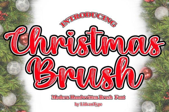Christmas Brush Font: A Handwritten Typeface for Elegant Web Design