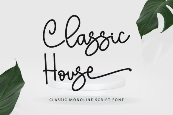 Classic House: A Monoline Font That Elevates Branding and Design