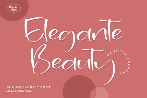 Elegante Beauty: A Modern Script Font for Crafters & Sellers