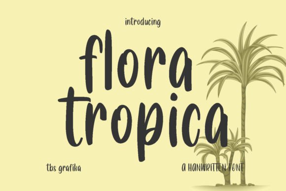 Floratropica: A Fresh Handwritten Font for Creative Web Design