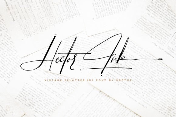 Hector Ink: A Modern Script Font for Elegant Editorial Design