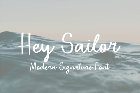 Hey Sailor: A Modern Script Font for Digital Designers