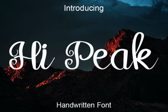 Hi Peak: A Handwritten Font That Elevates Handmade Product Design