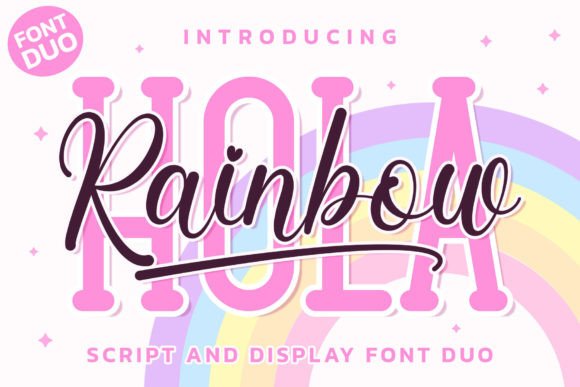 Hola Rainbow Duo: A Playful Font Pairing for Editorial Charm