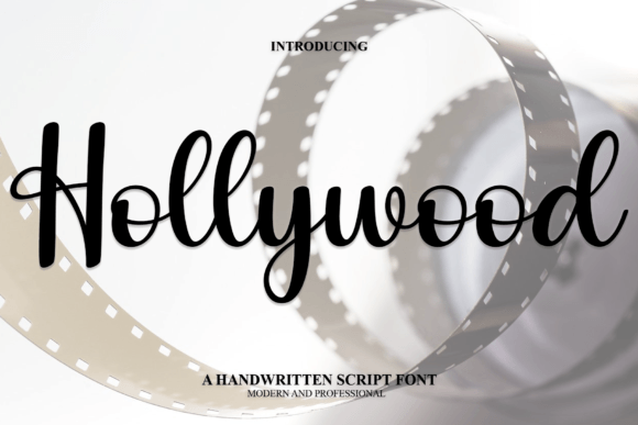 Hollywood: A Modern Handwritten Font for Stylish Editorial Design