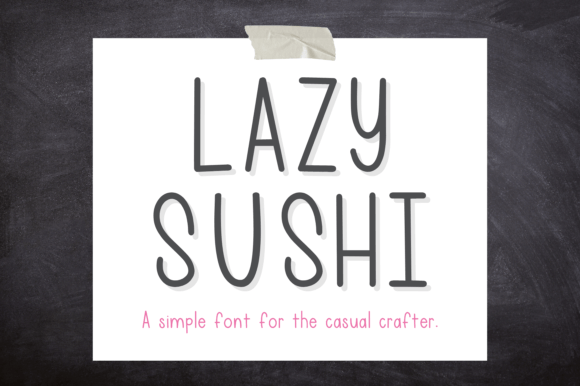 How Lazy Sushi Font Gave My Café Brand a Fresh, Friendly Look