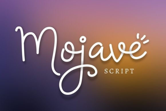 Mojave: A Playful Script Font for Modern Editorial Design