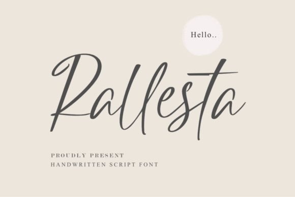 Rallesta: A Handwritten Font That Elevates Small Business Branding