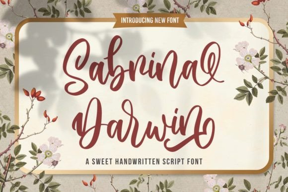 Sabrina Darwin: A Stylish Handwritten Font for Modern Editorial Design