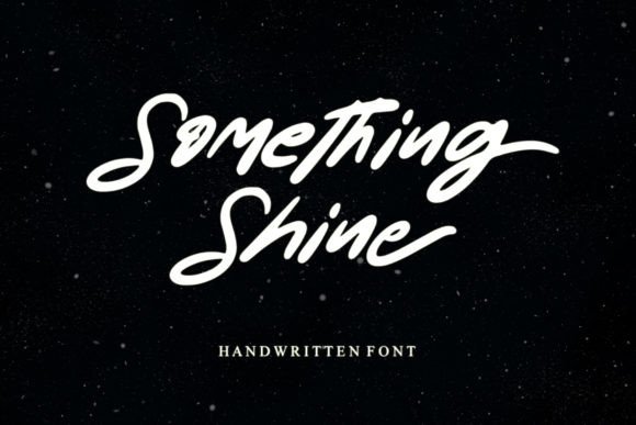 Something Shine: A Bold Handwritten Font for Dynamic Web Design