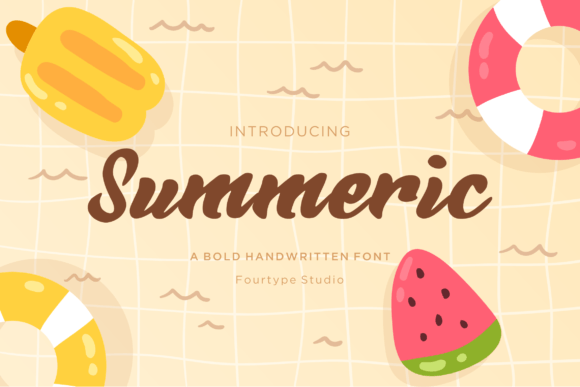 Summeric: A Handwritten Script Font That Elevates Digital Marketing Visuals