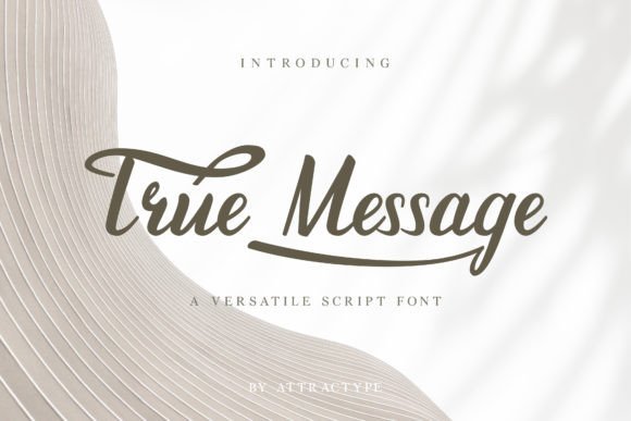 True Message: A Bold Handwritten Font for Editorial Design