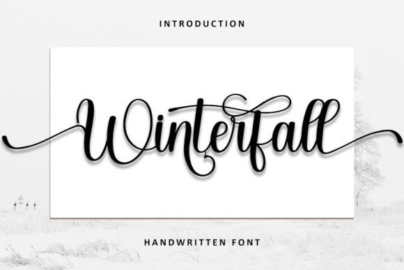 Winterfall: A Handwritten Font That Brings Elegance to Handmade Design